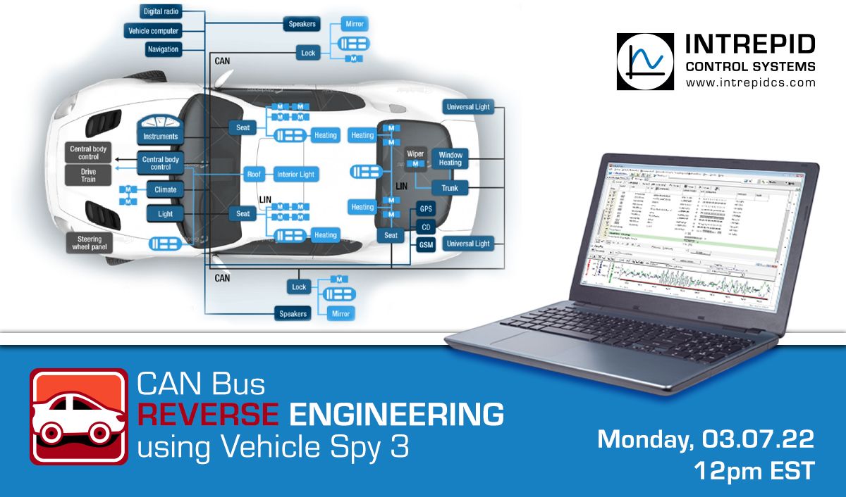 Join our FREE webinar – CANBus Reverse Engineering using Vehicle Spy 3