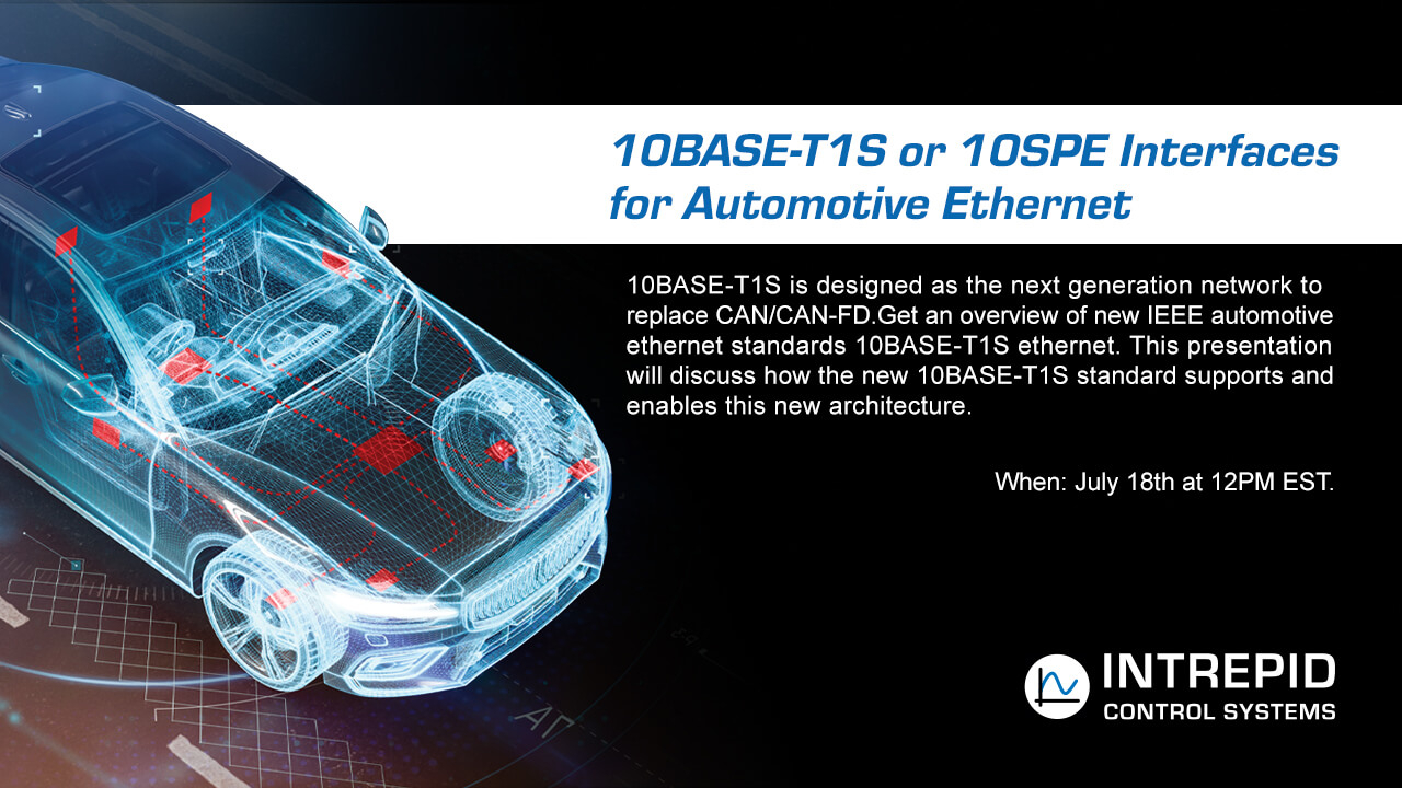 Webinar : 10BASE-T1S or 10SPE Interfaces for Automotive Ethernet