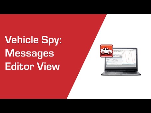 Get to know Messages Editor View in Vehicle Spy